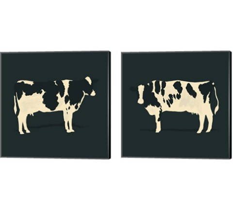 Refined Holstein 2 Piece Canvas Print Set by Jacob Green