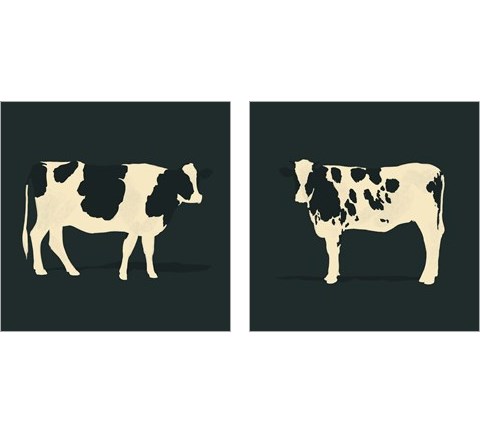 Refined Holstein 2 Piece Art Print Set by Jacob Green