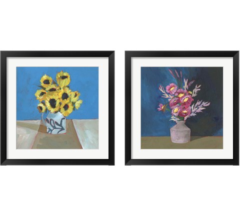 Cottage Bouquet 2 Piece Framed Art Print Set by Regina Moore