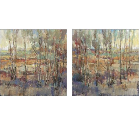 Kaleidoscopic Forest 2 Piece Art Print Set by Timothy O'Toole