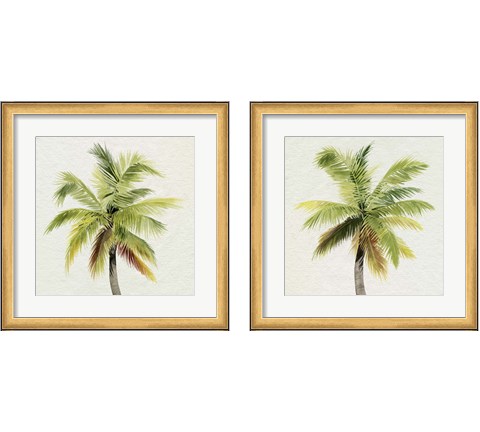 Coco Watercolor Palm 2 Piece Framed Art Print Set by Grace Popp