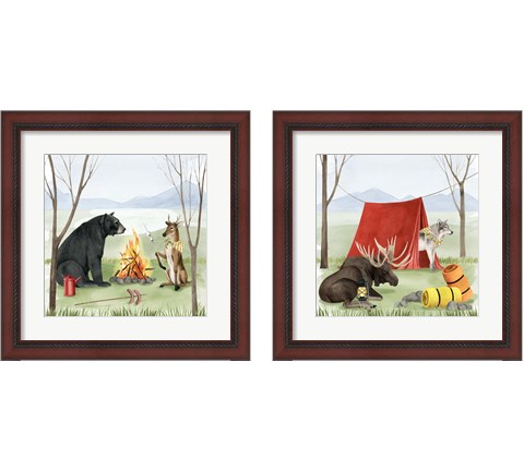 Camp Crashers 2 Piece Framed Art Print Set by Grace Popp