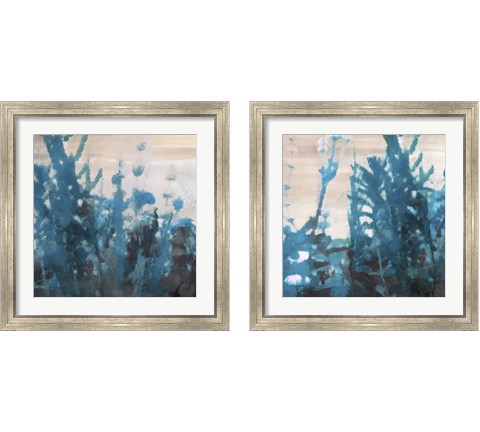 Going In Blue 2 Piece Framed Art Print Set by Alonzo Saunders