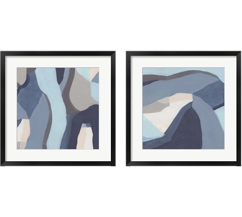 Blue Chrysalis 2 Piece Framed Art Print Set by June Erica Vess