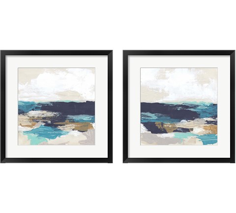 Palette Coast 2 Piece Framed Art Print Set by June Erica Vess