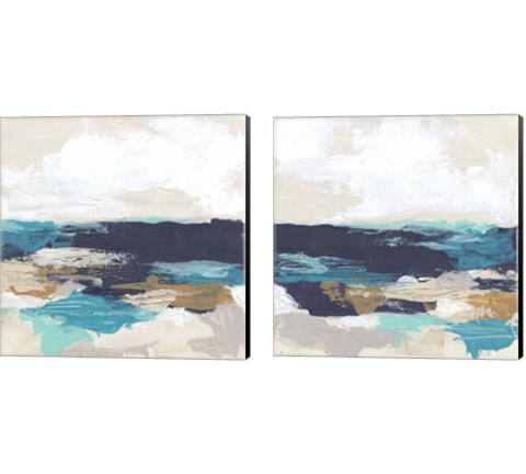 Palette Coast 2 Piece Canvas Print Set by June Erica Vess