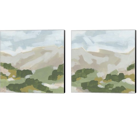 Hillside Impression 2 Piece Canvas Print Set by June Erica Vess