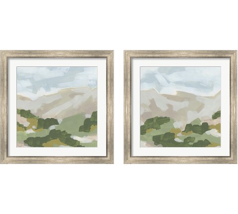 Hillside Impression 2 Piece Framed Art Print Set by June Erica Vess