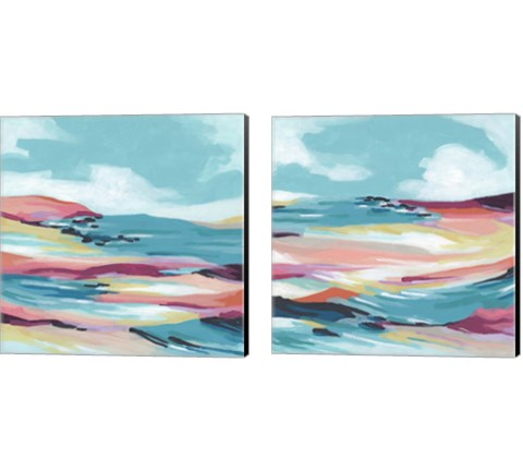 Chromatic Coast 2 Piece Canvas Print Set by June Erica Vess