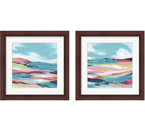 Chromatic Coast 2 Piece Framed Art Print Set by June Erica Vess