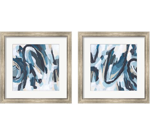 Blue Tundra 2 Piece Framed Art Print Set by June Erica Vess