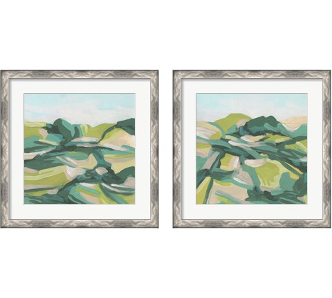 Layered Topography 2 Piece Framed Art Print Set by June Erica Vess