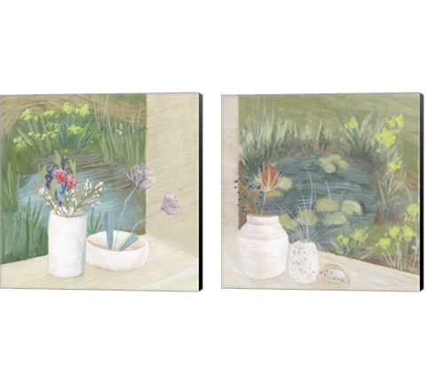 Window Plants 2 Piece Canvas Print Set by Melissa Wang