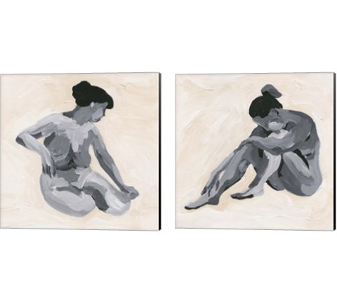 Intimity 2 Piece Canvas Print Set by Melissa Wang
