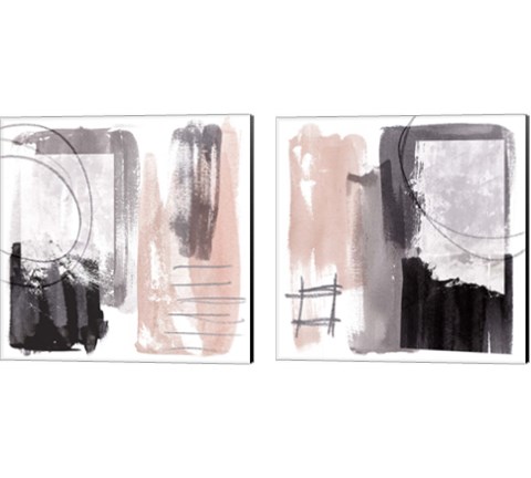 Coexistence 2 Piece Canvas Print Set by Melissa Wang