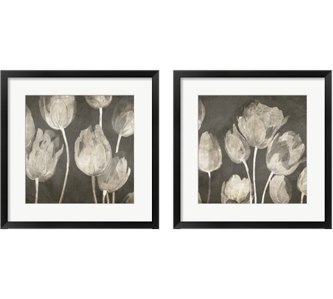 Washed Tulips 2 Piece Framed Art Print Set by Luca Villa