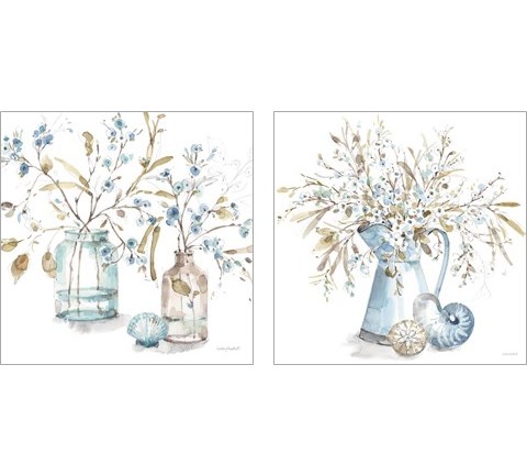 Blue Escape Coastal 2 Piece Art Print Set by Lisa Audit