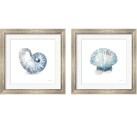 Blue Escape Coastal 2 Piece Framed Art Print Set by Lisa Audit