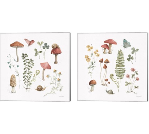 Forest Treasures 2 Piece Canvas Print Set by Lisa Audit
