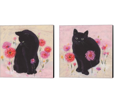 Nina the Cat 2 Piece Canvas Print Set by Lisa Audit