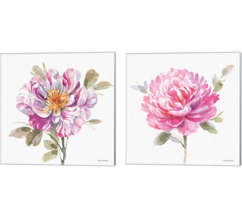 Obviously Pink 2 Piece Canvas Print Set by Lisa Audit