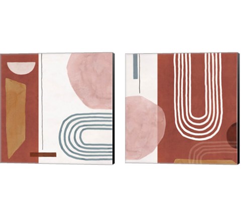 Sierra Abstract 2 Piece Canvas Print Set by Lisa Audit