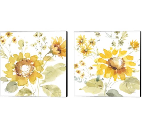 Sunflowers Forever 2 Piece Canvas Print Set by Lisa Audit