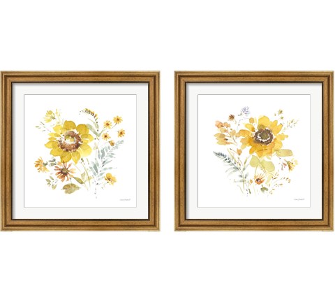 Sunflowers Forever 2 Piece Framed Art Print Set by Lisa Audit