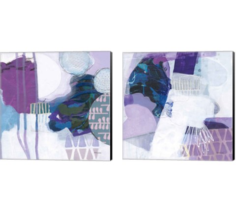 Abstract Layers 2 Piece Canvas Print Set by Kathy Ferguson