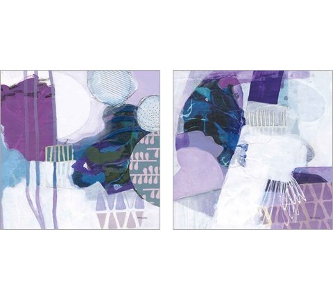Abstract Layers 2 Piece Art Print Set by Kathy Ferguson