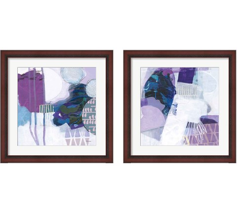 Abstract Layers 2 Piece Framed Art Print Set by Kathy Ferguson