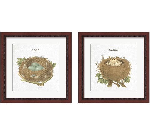 Spring Nest 2 Piece Framed Art Print Set by Moira Hershey