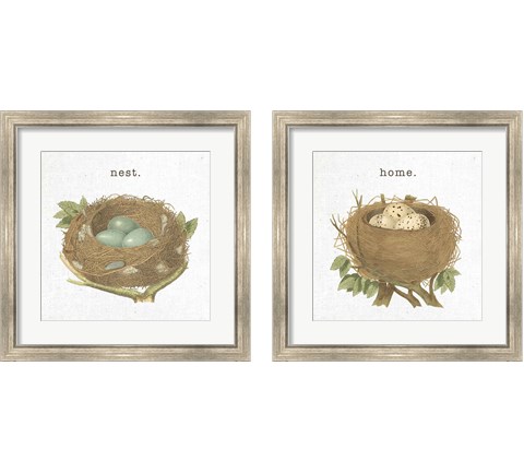 Spring Nest 2 Piece Framed Art Print Set by Moira Hershey