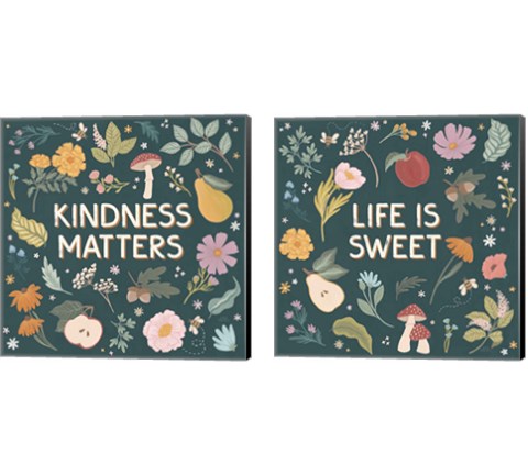 September Sweetness 2 Piece Canvas Print Set by Laura Marshall