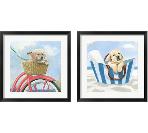 Beach Ride 2 Piece Framed Art Print Set by James Wiens