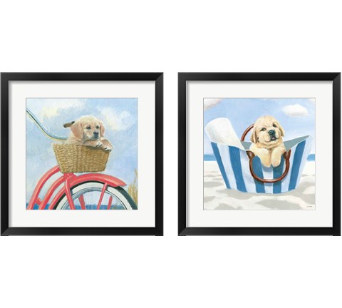 Beach Ride 2 Piece Framed Art Print Set by James Wiens