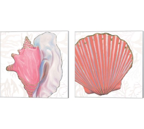 Shimmering Shells 2 Piece Canvas Print Set by James Wiens