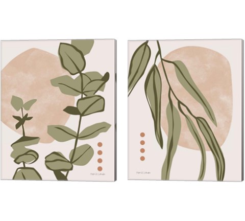 Restore Eucalyptus 2 Piece Canvas Print Set by Megan Gallagher