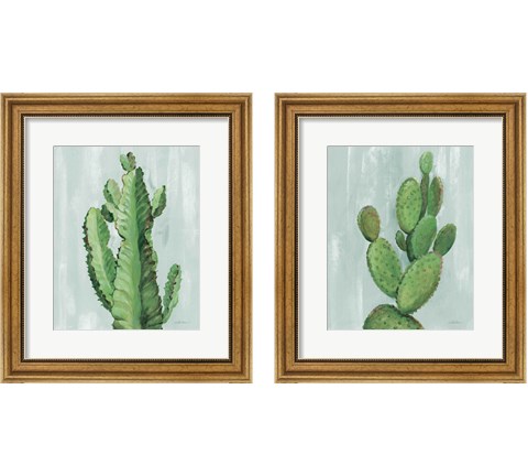 Front Yard Cactus 2 Piece Framed Art Print Set by Silvia Vassileva