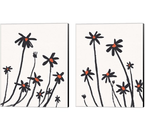 Young Coneflowers 2 Piece Canvas Print Set by Jacob Green