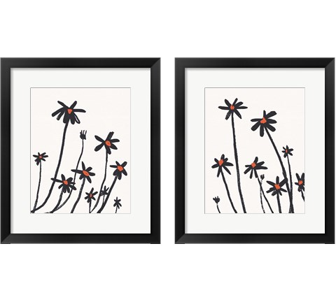 Young Coneflowers 2 Piece Framed Art Print Set by Jacob Green