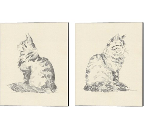 House Cat 2 Piece Canvas Print Set by Jacob Green