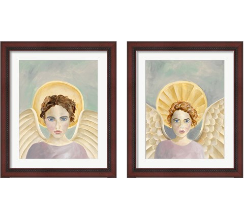 Angels Among Us 2 Piece Framed Art Print Set by Regina Moore