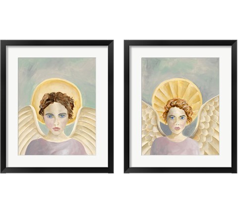 Angels Among Us 2 Piece Framed Art Print Set by Regina Moore