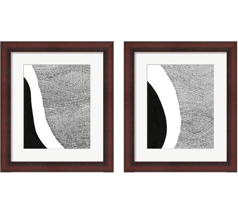 Black & White Abstract 2 Piece Framed Art Print Set by Regina Moore