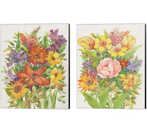 Floral Mix 2 Piece Canvas Print Set by Timothy O'Toole