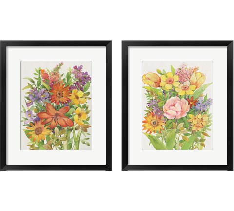 Floral Mix 2 Piece Framed Art Print Set by Timothy O'Toole