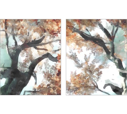 Fall Tree 2 Piece Art Print Set by Alonzo Saunders