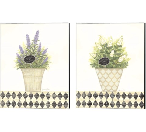 Herb 2 Piece Canvas Print Set by Annie Lapoint