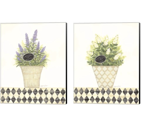 Herb 2 Piece Canvas Print Set by Annie Lapoint